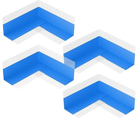 Isolbau Innenecke P2 Blau - 4 Stück - Wasserdichtes Eck-Dichtband für Sanitär, Dusche, Bad, Fliesen, Eckabdichtung Dichtecke Abdichtung für Innen- & Außenbereich