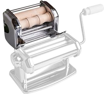 Imperia MilleGnocchi Classic Line. Pasta Machine Accessory. Made in Italy. Steel Fresh Pasta Machine Accessories. Gnocchi Machine Accessory: cavatelli, Sardinian gnocchetti, rigatelli. Crank Handle.