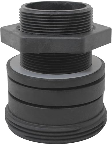 Bulkhead Replacement Kit Compatible with Pentair 154714 Triton II Pool and Spa Sand Filter Black