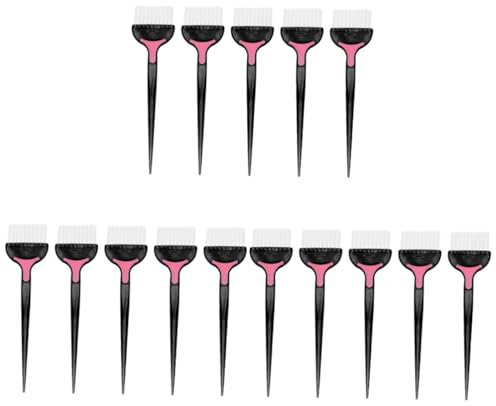 MAGICLULU 15 Stk Friseurwerkzeug Haarfärbemittel hair styling Färbeschale und Pinsel Highlight-Kamm Bart-Kit Haarfärbebürste Bürste zum Färben von Haaren mischen Applikatorpinsel Färbepinsel