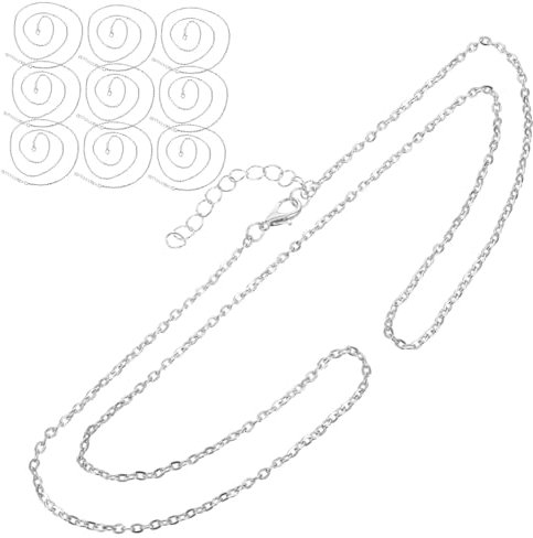 TEHAUX 10stücke Metall-halskette mit Verschluss Schmuckkette für Anhänger Diy-kette zum Selbermachen Ketten für Halsketten Vielseitig Einsetzbar