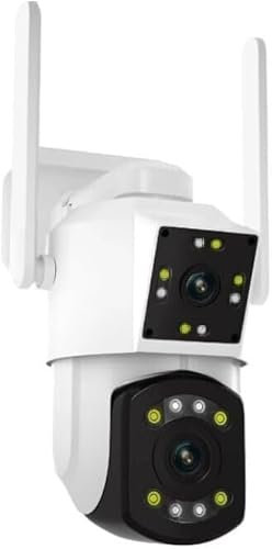 Generico TELECAMERA WIFI DA INTERNO ED ESTERNO 4MP CON DOPPIA LENTE 4K ZOOM E SENSORE IP