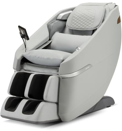 ROTAI Poltrona massaggiante per tutto il corpo, sedia da massaggio intelligente Zero Gravity, mani robotiche 3D con traccia SL Massaggio della colonna vertebrale Shiatsu, altoparlante Bluetooth