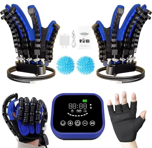 LH-AdroMerix(Izquierda+Derecha), Guantes De Rehabilitación Robótica, Guantes Robot Rehabilitación, Ejercitador De Mano Para Terapia Fisica, Guante De Rehabilitación De Dedos, Guantes De Ictus