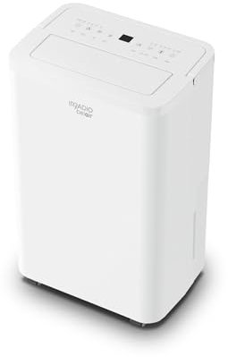 BALTIC 10, Deumidificatore 10L con Ruote, Flusso d'aria 100m³/h, Modalità Lavanderia, Funzione Scongelamento, Controllo Remoto, Indicatore Umidità, Gas R290, Timer 24 ore, 39dB