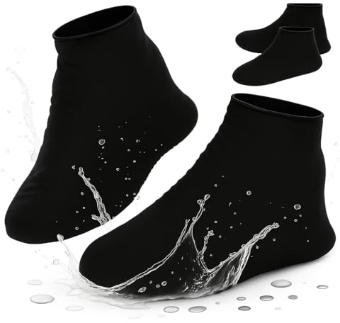 ZenithyrEn 4 Pares Cubre Zapatos Impermeables – Talla L (EU 38-46) – Silicona Flexible y Extensible, Reutilizable y Antideslizante – La Compatibilidad con Zapatos Voluminosos Puede Variar
