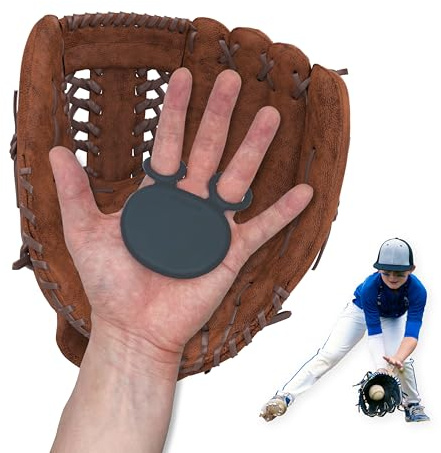 Palm Guard for Baseball & Softball in 3 Sizes (Youth/Adult)- Silicone Gel Catcher Hand Protector, Glove Padding Shield, Impact Shock Absorbing Pad Training Aid, Injury Sting Prevention Hockey (Small)