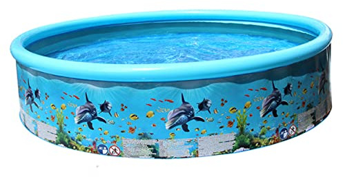 Beaupretty 1 pièce Piscine Ronde Rigide pour Garçon Fille avec Tuyau Aquatique Coloré pour Pataugeoire Extérieure