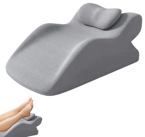 GBKDQQ Coussin pour jambes avec oreiller de soutien veineux, coussin avec mousse à mémoire, coussin en biseau gonflable pour les jambes, coussin de jambe avec élévation, coussin en coin pour lit avec