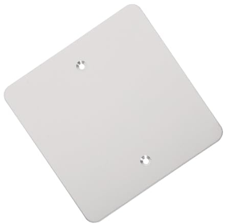 Cabilock Cubierta Decorativa de Placa Ciega para Tomacorriente Eléctrico, Acero Inoxidable Tipo 120, 1 Unidad para Uso en Paredes y Techos, Instalación Rápida para Entornos Domésticos