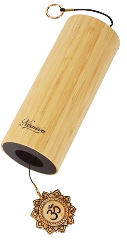 Ntrniva Wind Chime Bamboo Sound Healing Therapy Instruments Chakra Chimes for Meditation Zen Energy Yoga Sound Bath instruments E Chord