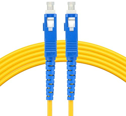 sourcing map Cavo a fibre, 10 metri 33Ft SC a SC 9/125 Cavo a fibre ottiche monomodali Jumper Cavo ottico Patch Cord SC-SC