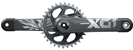 Sram MTB-Kurbelgarnitur X01 Eagle 170 mm / 175 mm, Boost, 32 Zähne, 12-Fach, Dub, Schwarz/Silber
