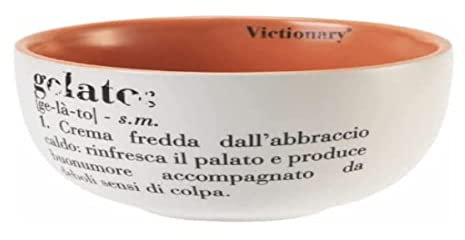 Villa d'Este Home Tivoli Juego de 2 copas de helado Victionary de hueso china, 250 ml