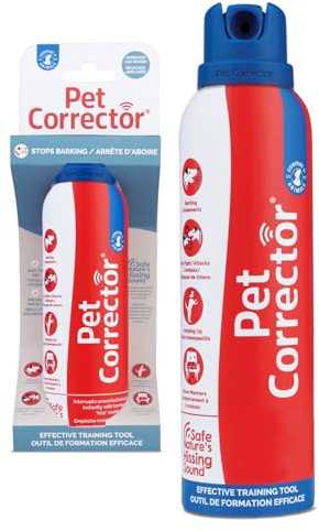 Pet Corrector Spray de dressage pour chien - Aide à contrôler Les comportements indésirables: aboiements, sauts, vol de Nourriture, détérioration des Meubles, Combats et attaques. Humain et Efficace