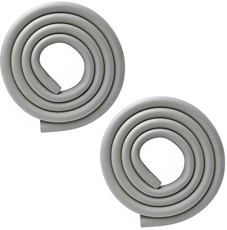 M2cbridge U-förmiger extra dicker Kantenschutz für Möbel und Tische, Schaumstoff, Baby-Sicherheitsschutz, 1,8 m (Grau (2 m x 2)