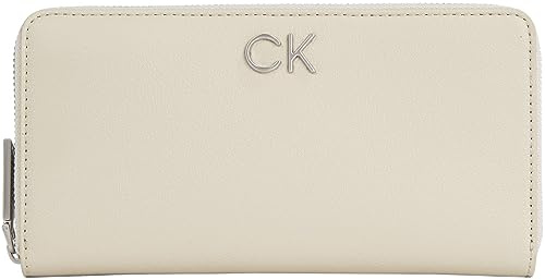 Calvin Klein RE-Lock Z/A Wallet LG PBl, Damen Geldbörsen