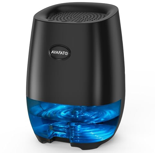 Dehumidifiers, 35oz Dehumidifier, Small Dehumidifiers for Home, Bedroom, Bathroom, Mini Portable dehumidifier with Auto Shut-off, 7 Colors Night Lights, Ultra Quiet for Closet, RV Car