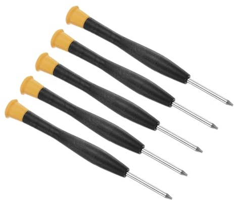 CoCud Destornillador de Estrella Torx Pequeño, Longitud de 112 mm, Cabeza de Tornillo de Estrella T6 de Acero con Tapa Giratoria y Agarre Antideslizante para Gafas, Relojes, 10 Piezas