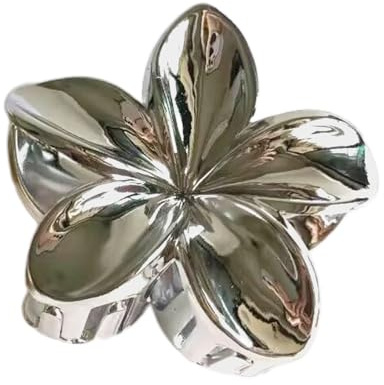 MOIDHSAG Haarspange in Blumenform für Damen, Haarklammer, Schmuck, elegante Federklemme, Haarschmuck, 1 count (Pack of 1), Metall