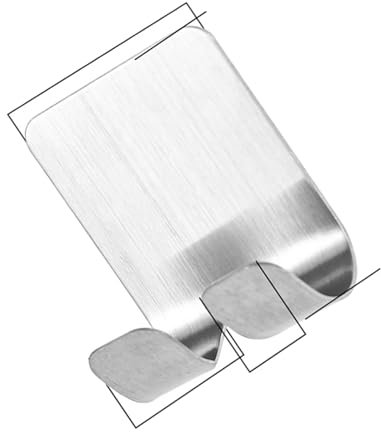 MYSUNBAR Rasiermesser Halter für Dusche, 4-Pack Edelstahl Rasiermesser Halter Haken, wasserdichte selbstklebende Rasierer Halter Aufhänger Haken