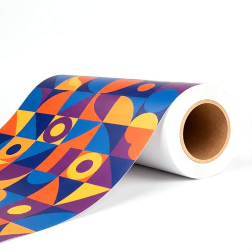 Creatorally Papier Transfert DTF, 33cm x 100m Rouleau Mat Film de Transfert Thermique PET pour Sublimation Rojets d'Impression DIY, Compatible avec Toutes les Imprimantes à Jet d'Encre