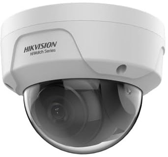 Hikvision Cámara de Vigilancia Exterior HWI-D140HA - Domo IP 4MP antivandálico de Exterior - Color Blanco