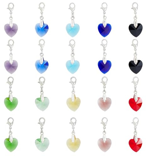 Hobbspring Charms Zum Anklipsen Aus Legierung Emaille Baumelnder Charm Maschenmarkierer Charms Mit Goldenen Karabinerverschlüssen Zum Stricken Schmuckbasteln