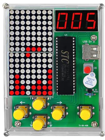 4 Stück Lötspielkonsolen Set, Elektronisches Bastelset, 4 Retro-Spiele für Schweißübungen, für Erwachsene und Wissenschaftserziehung