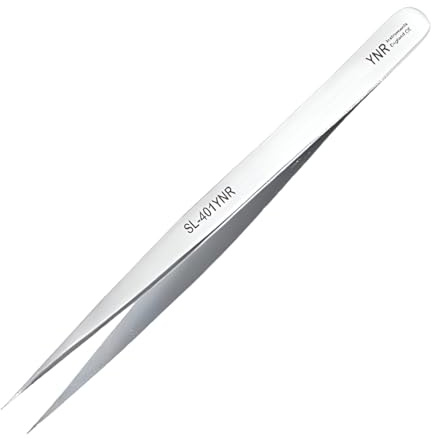 YNR Professional Tick Remover Tweezers - Flea Removal Tool, Painlessly, Reliable Stainless Steel Tick Tweezer for Humans, Pets, Dogs & Cats | (S2)
