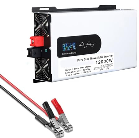 HYZHANHONG 48v to 110v,Onduleur sinusoïdal Pur 12 000 W Haute efficacité, convertisseur Basse fréquence 12 V/24 V/48 V/60 V/72 V CC vers 110 V/220 V CA, pour camions, Maisons et véhicules.