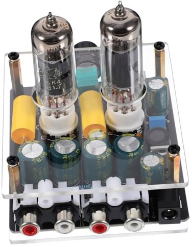 SHINEOFI Vacuum Electron Tube Preamp for Hifi System DIY Home Theater Audio Amplifier Compatible Turntable Phono Pre Amplifier with Enhanced Sound Quality and Elegant Design