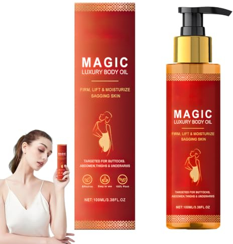 YOFDAL 1 PCS Huile corporelle raffermissante ，huile anti cellulite，pour la peau relâchée Huile corporelle raffermissante pour les fesses, le ventre, les cuisses et les bras.