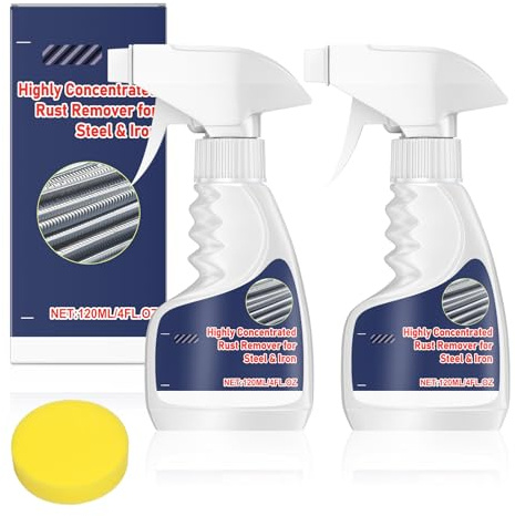 2PCS Potente Metallo Rimozione della Ruggine,Spray per Rimuovere la Ruggine