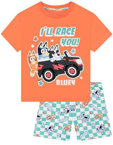 BlueY Pyjama Manche Courte, Pyjama Enfant Garcon Bingo, Pyjamas d'été Enfant