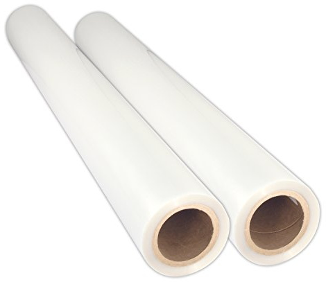 USI Premium Thermal Low-Temp EVA Roll Laminating Film, 3 Inch Core, 3 Mil, Wide Format, 40 Inches x 250 Feet, Clear, Gloss Finish, 2-Pack