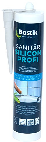 Bostik Sanitär Silicon PROFI, Inhalt: 300ml -verschiedenen Farben- (zementgrau (sanitärgrau))