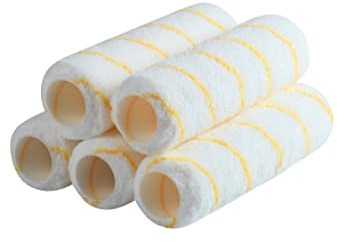 Bates- Paint Roller Covers, 1/2 x 9 Roller Covers, Pack of 5, Covers for Paint Rollers, Naps for Paint Roller Brush, Roller Naps, House Painting Supplies, Nap for Roller Frame