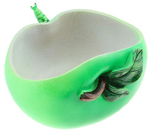 Tubayia Maceta Creativa de Manzana, Maceta para suculentas, Maceta Decorativa para casa, jardín, cafetería, Verde