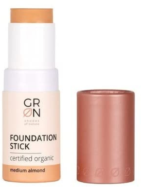 G R N shades of nature [GRÜN] Biokosmetik Foundation Stick medium almond - hohe Deckkraft, cremige Textur - samtiges Hautgefühl - perfekt für unterwegs - vegan - talkfrei - 6 g