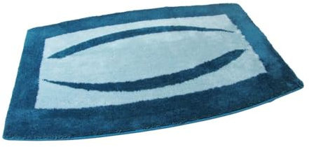 Clarissa Badteppich Cardiff Türkis Acqua ca. 65x100 cm Badematte Badezimmerteppich Badgarnitur Badvorleger Duschmatte