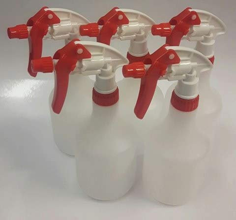 Body Art Desire 50 x 600 ml empty plastic bottles + Canyon Trigger Sprayer Chemical Resistant Spray car mechanic