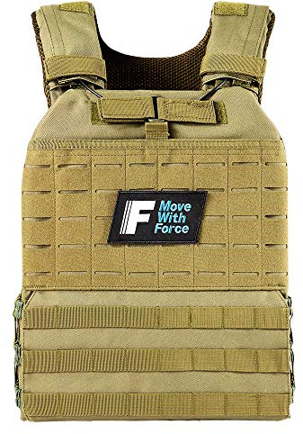 Force Fitness Gewichtsweste, 10 kg, Schwarz