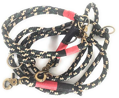Tau Hundeleinen Halsband Set in Camouflage | Verstellbare Hundeleine | Set HOT Soldier