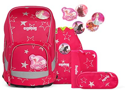 ergobag Wide Schulrucksack-Set 5 tlg. inkl. Klettie-Set