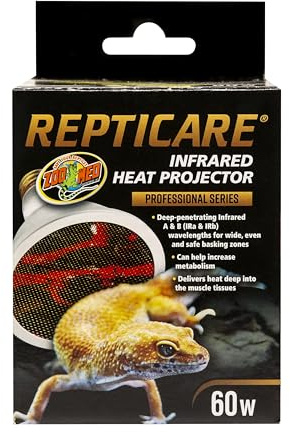 Zoo Med ReptiCare Infrarot-Wärmeprojektor, 60 W, Schwarz