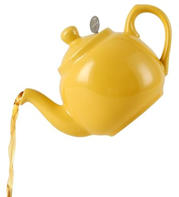 London Pottery Teiera Farmhouse con infusore, in ceramica, giallo, 2 tazze (600 ml)