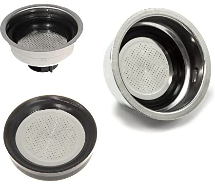 FIGEVIDA Filtro per Macchina Caffè Compatibile con DeLonghi 1 Tazza 2 Tazze Valvola 2 tazze adatto ai modelli EC201CD EC221 ECO311 Icona (FILTRO 1 TZ + 2TZ+ VALVOLA 2TZ)