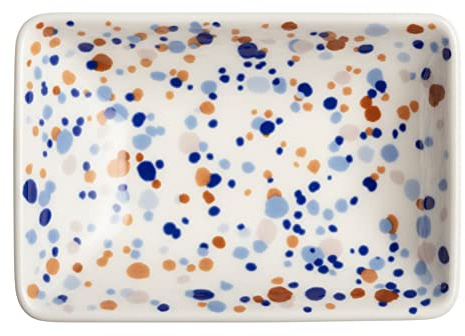 Iittala A7 Platte in der Farbe: blau-braun aus Porzellan hergestellt, gefrierfest, mikrowellengeeignet, spülmaschinenfest/-geeignet, Maße: 7x10 cm, 1065514