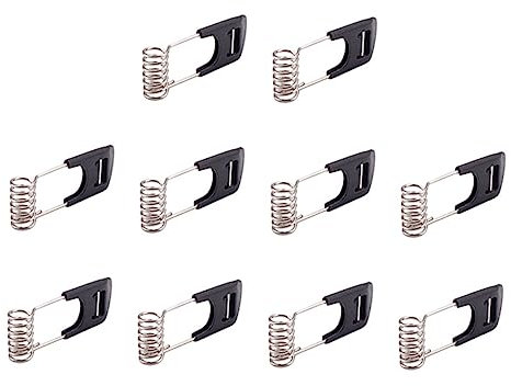 Housoutil Federklemmen Für Deckenspots Schwarz 10 Stück Kunststoff Metall Clips Für Led Einbauleuchten Downlight Befestigungsklammern Lichterketten Zubehör